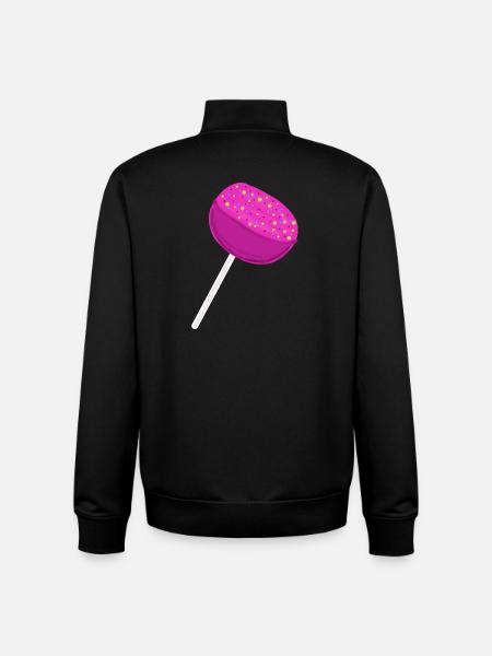 Pink Candy Lollipop Kids Child - Unisex Organic Zip Sweatshirt by Stanley/Stella - black