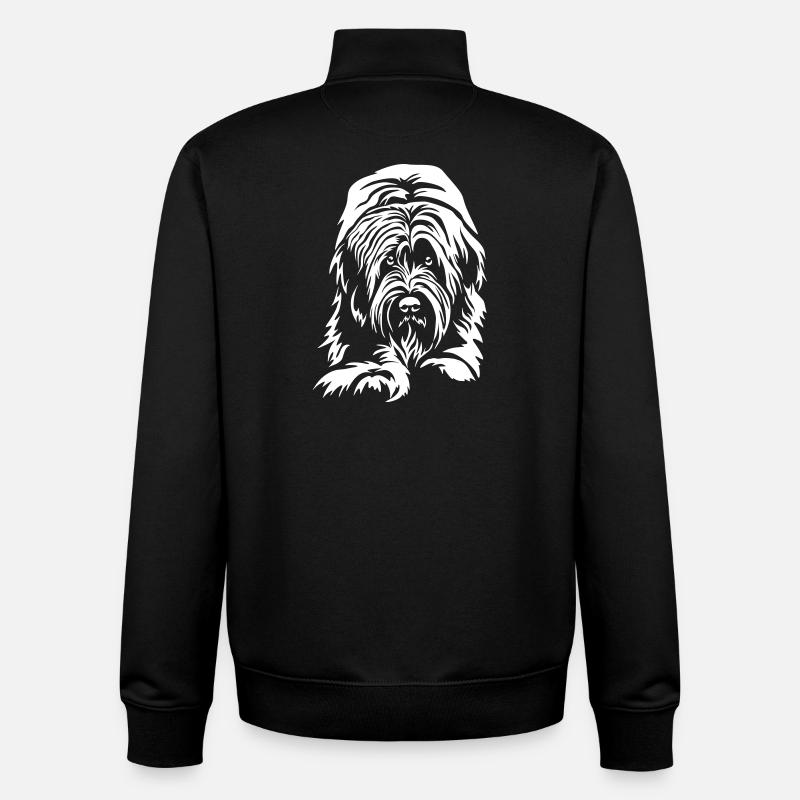 Briard "Black Edition" - Unisex Organic Zip Sweatshirt by Stanley/Stella - black