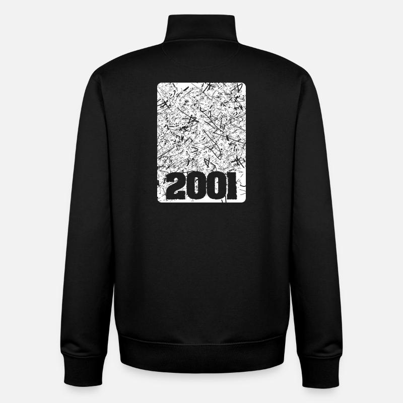 Numéro 2001 - Sweat zippé unisexe en coton bio Stanley/Stella - noir