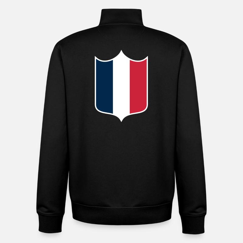 France - Unisex Organic Zip Sweatshirt by Stanley/Stella - black