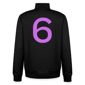 6 - Unisex Organic Zip Sweatshirt by Stanley/Stella - black - Back - AI Model Male 185 light (185cm)