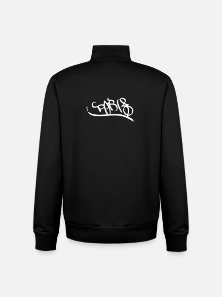Urban Graffiti Lettering Design Paris - Unisex Organic Zip Sweatshirt by Stanley/Stella - black