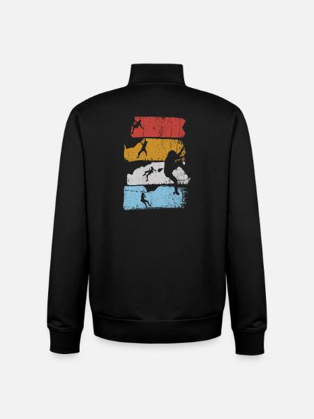 Surf Stripes Silhouette - Unisex Organic Zip Sweatshirt by Stanley/Stella - black