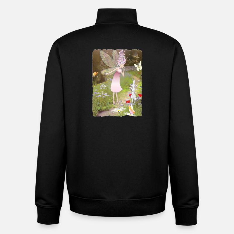 Ostara et Max - Sweat zippé unisexe en coton bio Stanley/Stella - noir