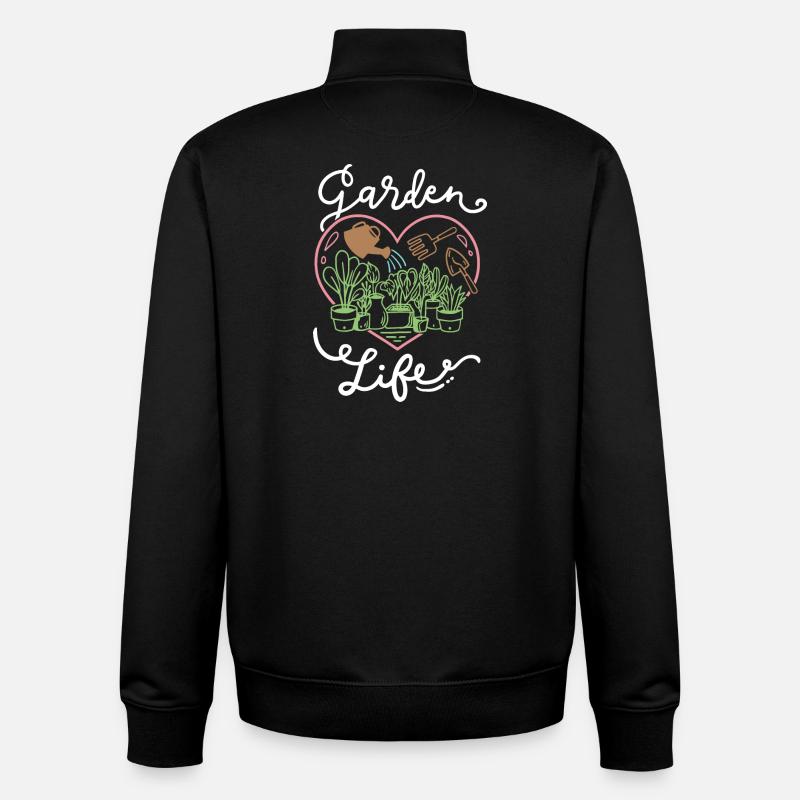 Gartenarbeit Garten Gärtner - Unisex Organic Zip Sweatshirt von Stanley/Stella - Schwarz