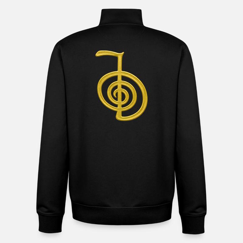 Cho Ku Rei – Énergie et protection - Sweat zippé unisexe en coton bio Stanley/Stella - noir