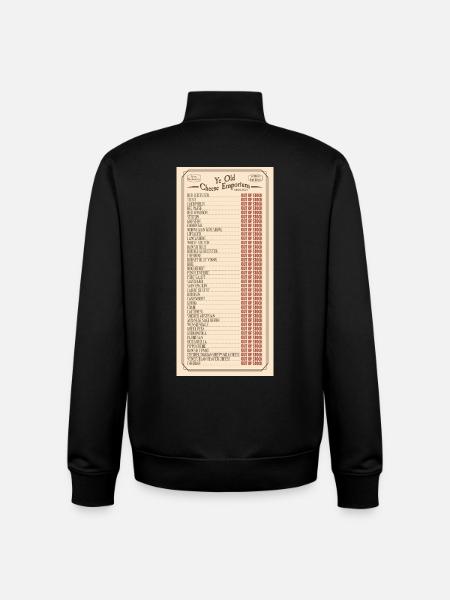 Ye Olde Cheese Emporium Sketch - Unisex Organic Zip Sweatshirt by Stanley/Stella - black