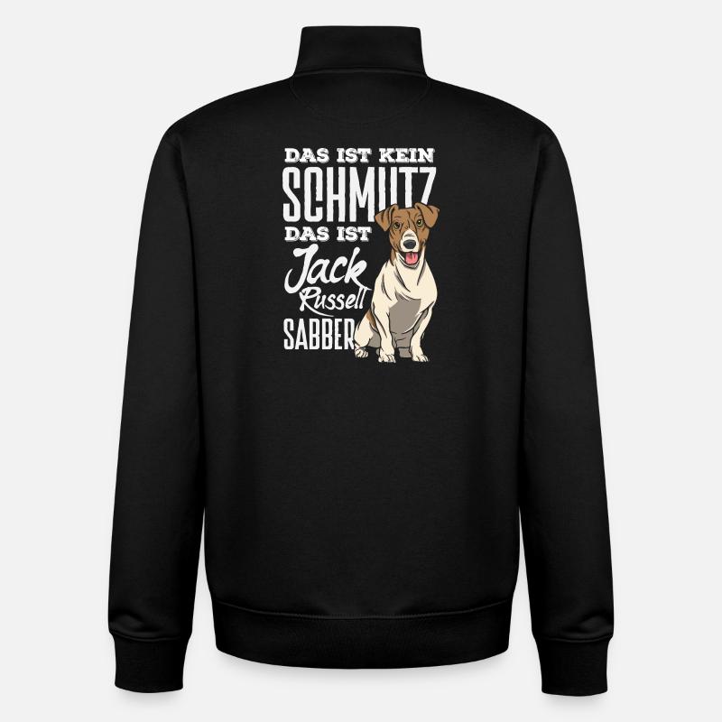 Funny Jack Russell Owner Gift - Unisex Organic Zip Sweatshirt by Stanley/Stella - black