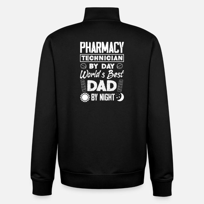 Pharmacien Technicien Pharmaceutique - Sweat zippé unisexe en coton bio Stanley/Stella - noir