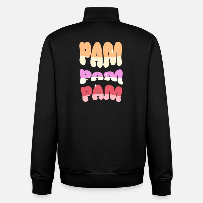 Pam - Sweat zippé unisexe en coton bio Stanley/Stella - noir