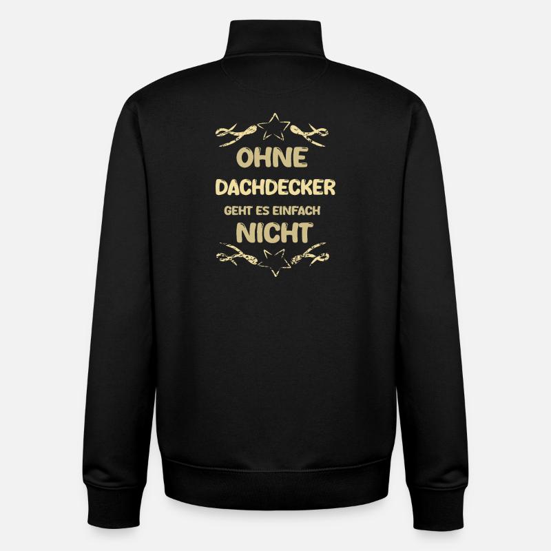 Dachdecker - Unisex Organic Zip Sweatshirt von Stanley/Stella - Schwarz