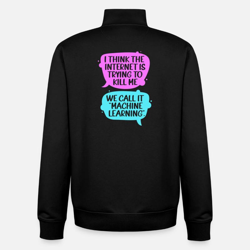 GPT Programmer Coder - Unisex Organic Zip Sweatshirt by Stanley/Stella - black