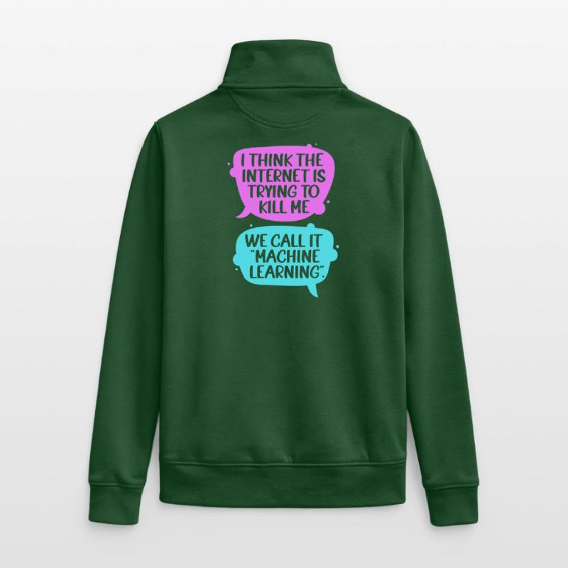 GPT Programmierer Coder Unisex Organic Zip Sweatshirt von Stanley/Stella