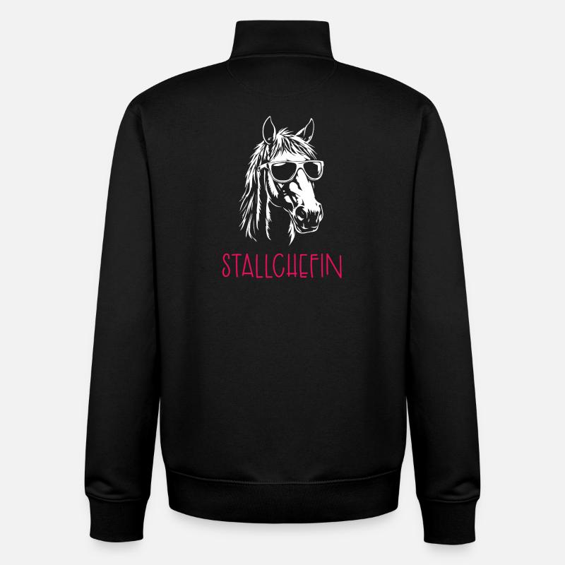 Stable manager - Unisex Organic Zip Sweatshirt by Stanley/Stella - black