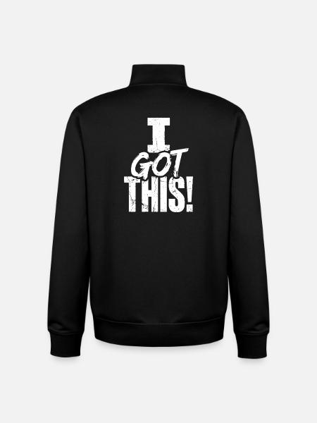 J’ai cette citation audacieuse de confiance - Sweat zippé unisexe en coton bio Stanley/Stella - noir