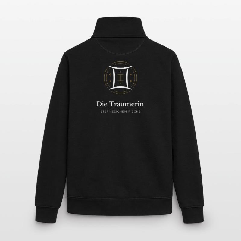 Pisces Träumerin Sternzeichen Muster Unisex Organic Zip Sweatshirt von Stanley/Stella