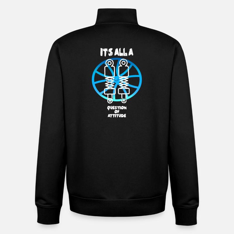 Fahrwerk Einstellung - Unisex Organic Zip Sweatshirt von Stanley/Stella - Schwarz