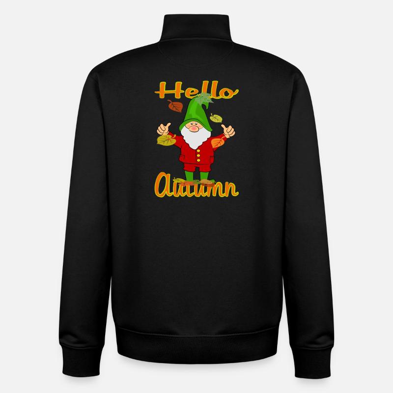 Wichtel Herbst - Unisex Organic Zip Sweatshirt von Stanley/Stella - Schwarz