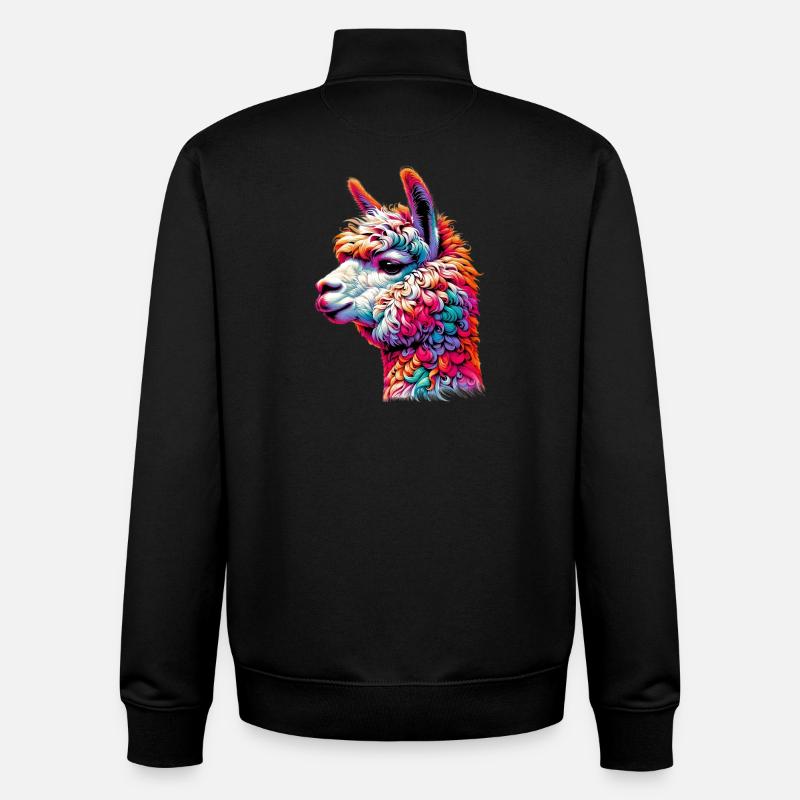 Alpaka - Unisex Organic Zip Sweatshirt von Stanley/Stella - Schwarz