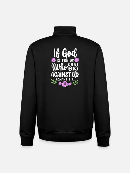 Christlicher Bibelvers Religiös - Unisex Organic Zip Sweatshirt von Stanley/Stella - Schwarz