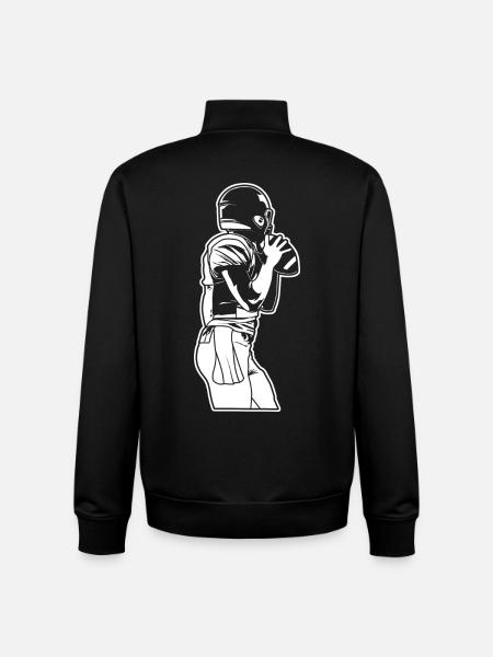 Football Lovers - Unisex Organic Zip Sweatshirt by Stanley/Stella - black