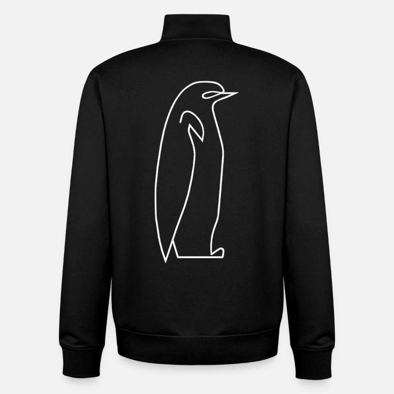 Penguin - Unisex Organic Zip Sweatshirt by Stanley/Stella - black