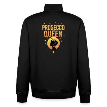 Prosecco Queen Crown Party - Sweat zippé unisexe en coton bio Stanley/Stella - noir - Dos - AI Model Male 185 light (185cm)