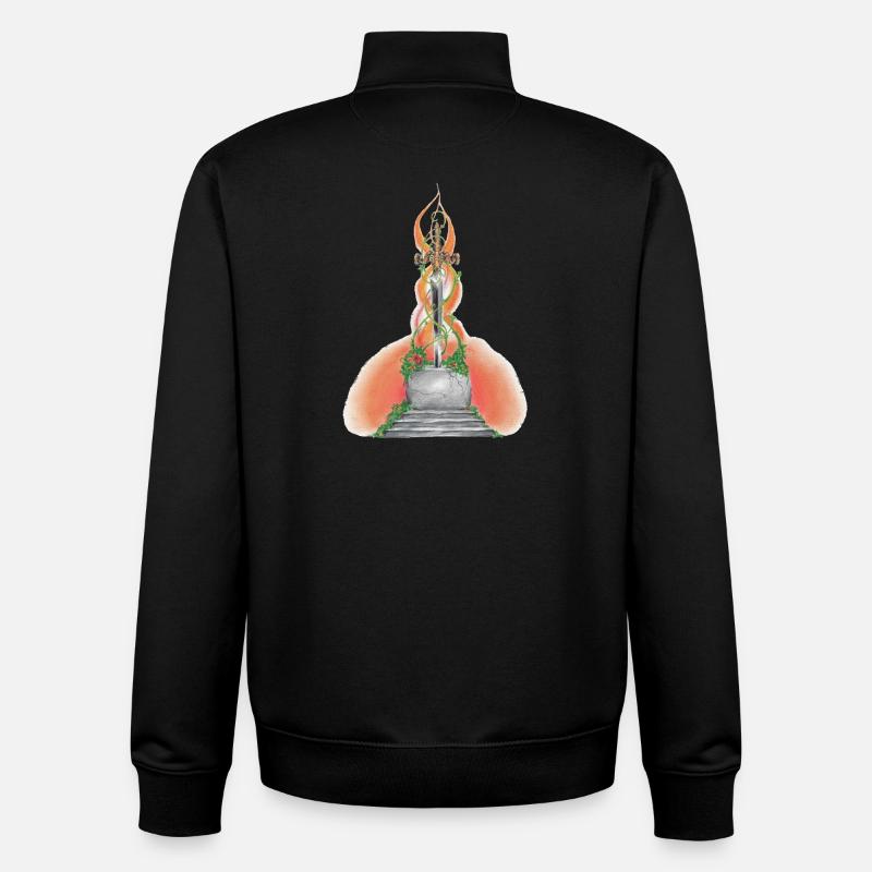 01. Kriegerseele - Unisex Organic Zip Sweatshirt von Stanley/Stella - Schwarz