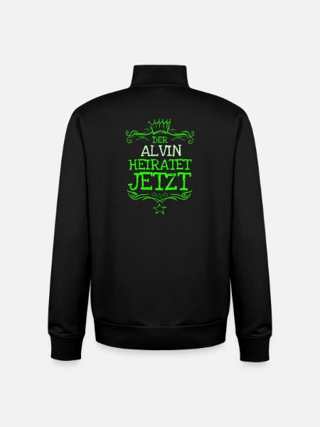 Geschenk für Alvin - Unisex Organic Zip Sweatshirt von Stanley/Stella - Schwarz