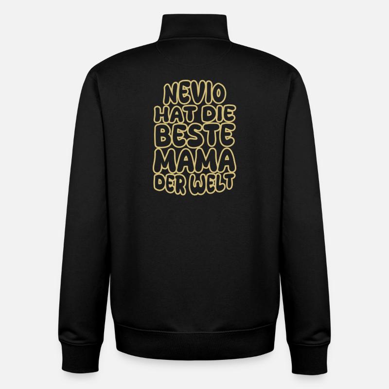 Mama Nevio - Unisex Organic Zip Sweatshirt von Stanley/Stella - Schwarz