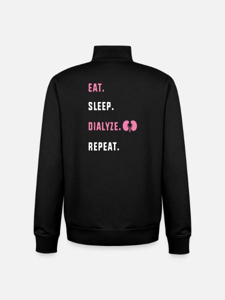 Infirmière en dialyse - Sweat zippé unisexe en coton bio Stanley/Stella - noir