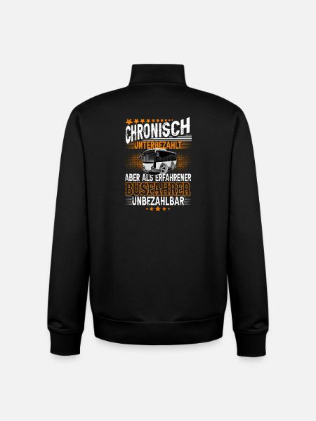 Busfahrer - Unisex Organic Zip Sweatshirt von Stanley/Stella - Schwarz