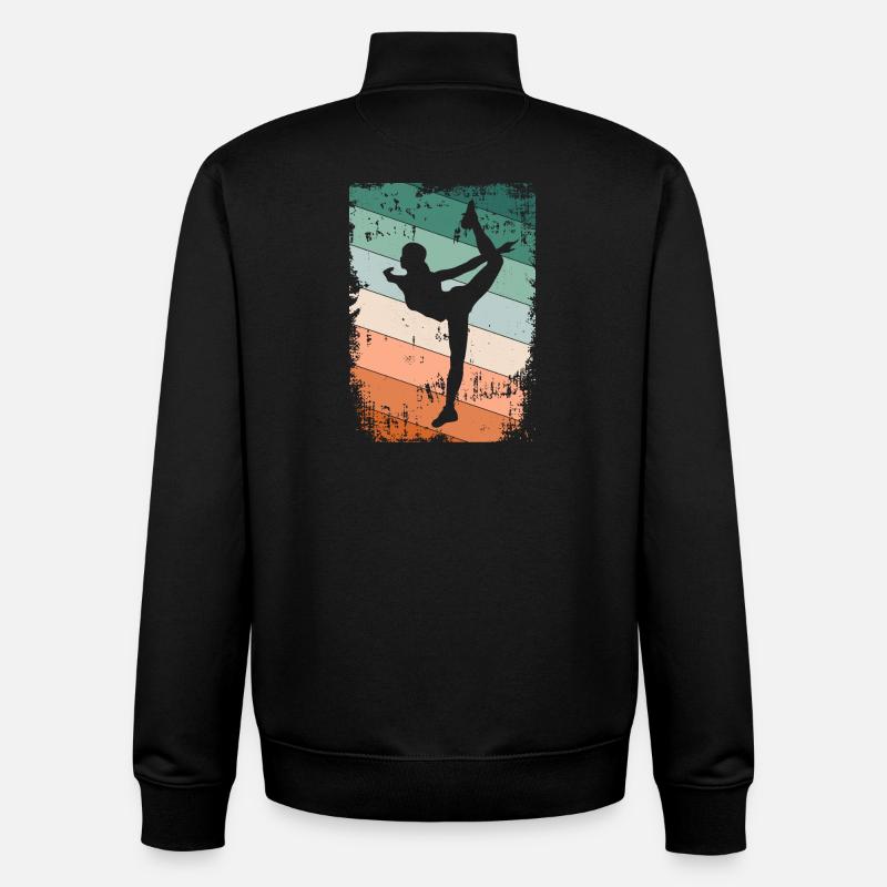Ballerine danseuse - Sweat zippé unisexe en coton bio Stanley/Stella - noir