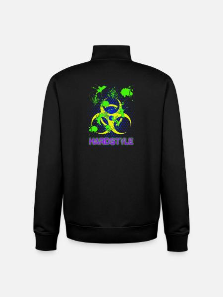 Splash Hardstyle Techno Trance House - Unisex Organic Zip Sweatshirt by Stanley/Stella - black