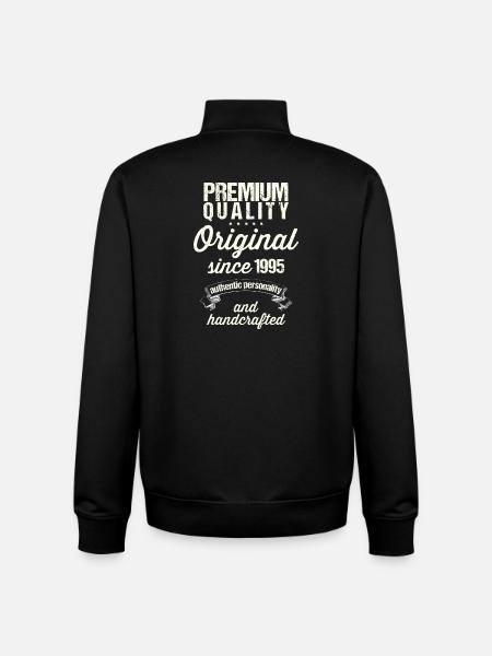 Né en 1995 - Sweat zippé unisexe en coton bio Stanley/Stella - noir