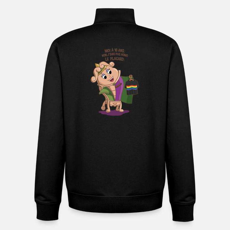 The closet - Unisex Organic Zip Sweatshirt by Stanley/Stella - black