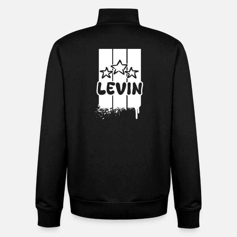 Levin Levin - Unisex Organic Zip Sweatshirt von Stanley/Stella - Schwarz
