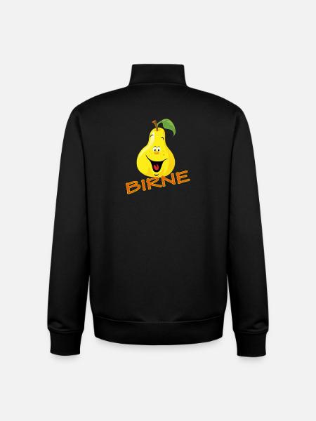 Pear - Unisex Organic Zip Sweatshirt by Stanley/Stella - black