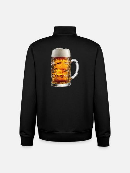 Beer Mug Beer Mug - Unisex Organic Zip Sweatshirt by Stanley/Stella - black