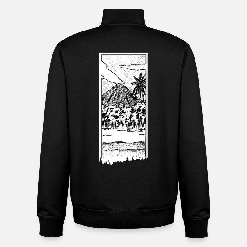 Vulkan - Unisex Organic Zip Sweatshirt von Stanley/Stella - Schwarz