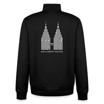 Kuala Lumpur, Malaysia Tour Touristen Malaysia - Unisex Organic Zip Sweatshirt von Stanley/Stella - Schwarz - Hinten - AI Model Male 185 light (185cm)