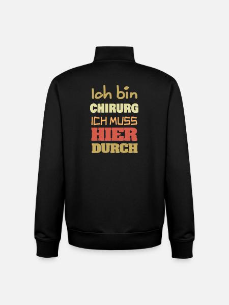 Ich bin Chirurg – Durchbruch Motiv - Unisex Organic Zip Sweatshirt von Stanley/Stella - Schwarz