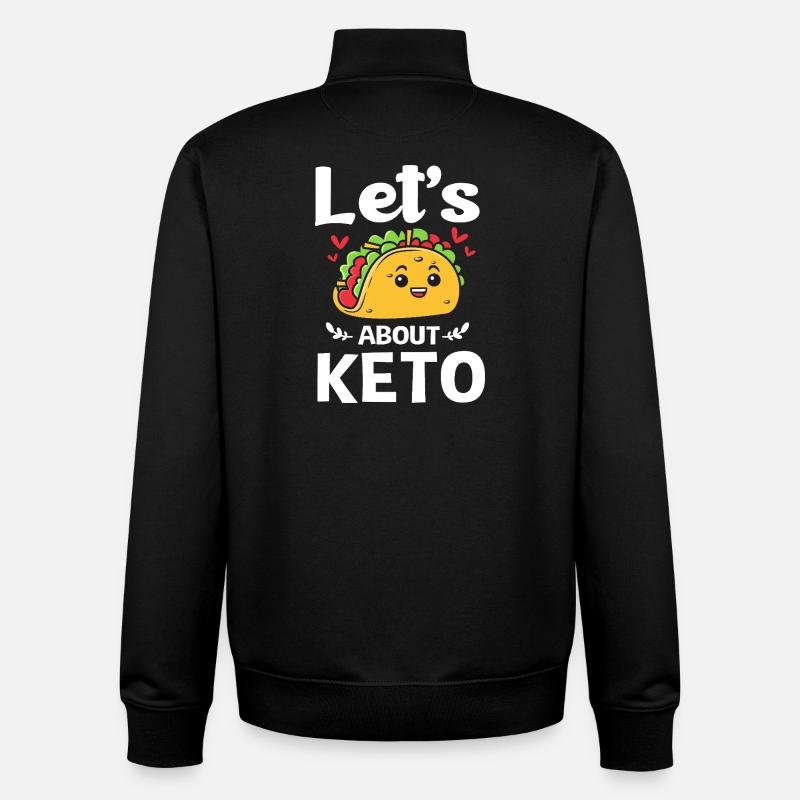 Keto - Sweat zippé unisexe en coton bio Stanley/Stella - noir