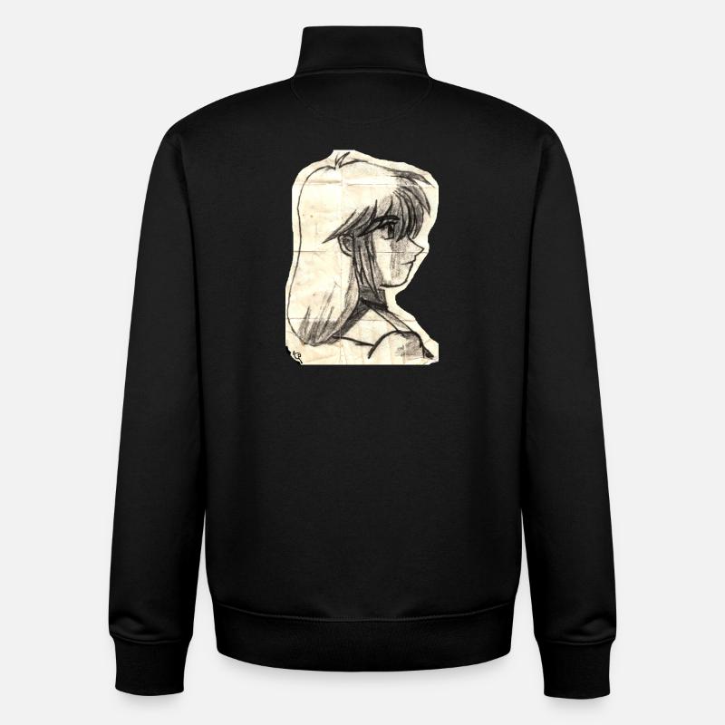 Vintage Shelf - Unisex Organic Zip Sweatshirt by Stanley/Stella - black