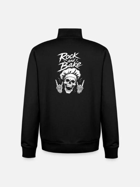 Rock Bäcker - Unisex Organic Zip Sweatshirt von Stanley/Stella - Schwarz