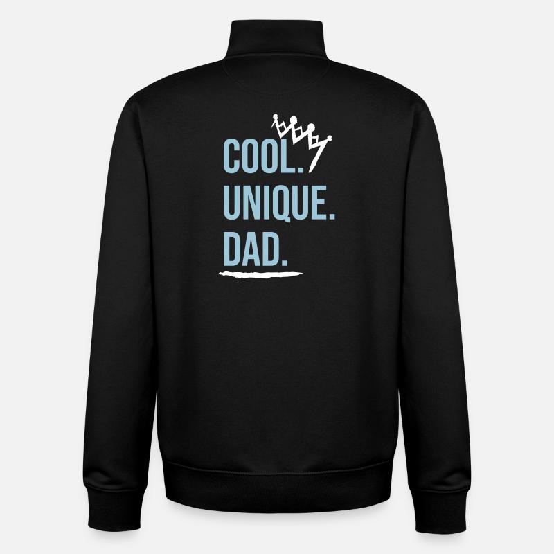 Cool Dad - Unisex Organic Zip Sweatshirt von Stanley/Stella - Schwarz