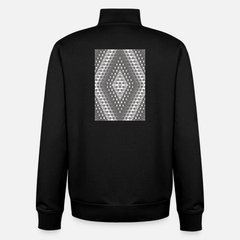 Grauer Farbverlauf - Unisex Organic Zip Sweatshirt von Stanley/Stella - Schwarz