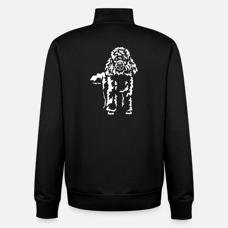 Poodle "Black Edition" - Unisex Organic Zip Sweatshirt by Stanley/Stella - black