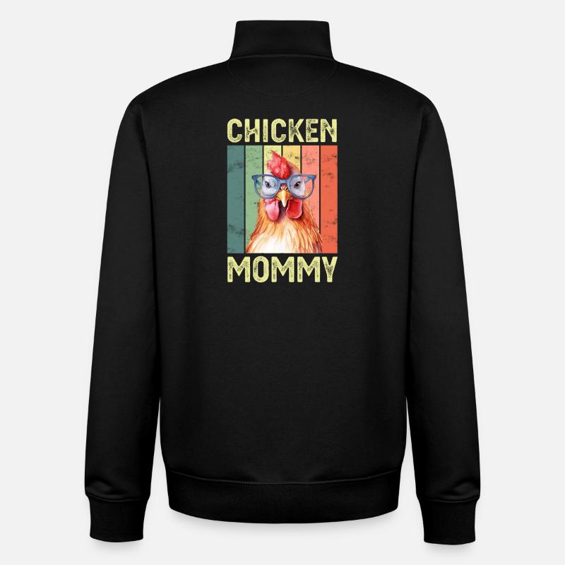 Huhn Hühner - Unisex Organic Zip Sweatshirt von Stanley/Stella - Schwarz