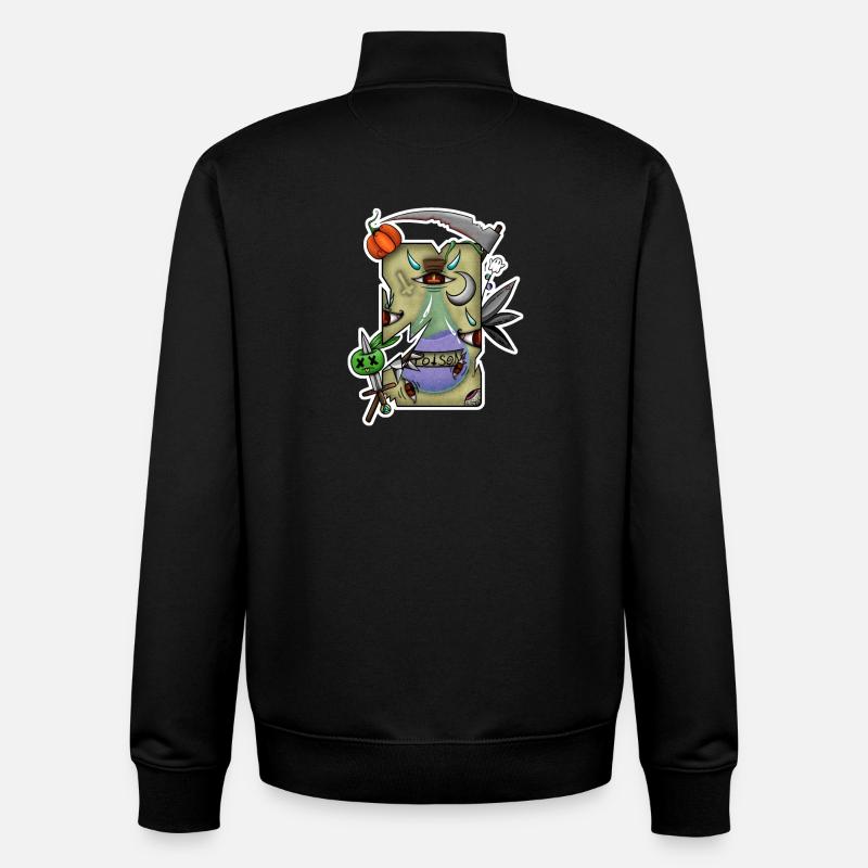 Halloween-Gift-Tarot! - Unisex Organic Zip Sweatshirt von Stanley/Stella - Schwarz